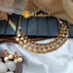 2 Layer Lakshmi Coin Short Neck Set