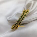 Gold Polish Stone Bangles 2s