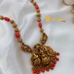 Gajalakshmi Coral and Sangu Mogappu Short Neck Set - Image 2