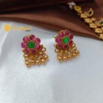 Nagapadham with Kundan Pendant Long Neck Set - Image 3
