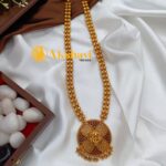 Lakshmi Pendant with 2 Layer Half Amla Mala Long N - Image 3