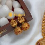 Lakshmi Pendant with 2 Layer Half Amla Mala Long N - Image 2