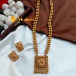 Lakshmi Cubic Pendant with 2 Layer Half Amla Mala