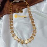 Lakshmi Coin Long Neck Set