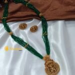 Krishna Pendant Beaded Short Neck Set