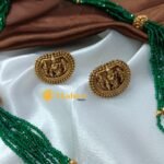 Krishna Pendant Beaded Short Neck Set - Image 2