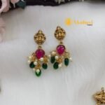 Lakshmi with Thilak Stones Short Neck Set - Image 3