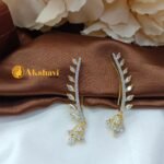 Leaf Ear Cuff Jhumkas - Image 3