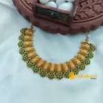 Antique Beautiful Lakshmi Floral Short Neck Set - Image 2