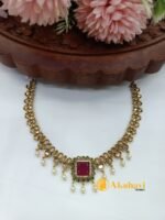 Polki Stones Short Neck Set - Image 2