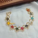 Lotus Multi Stone Rice Pearl Drops Short Set - Image 2