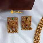 Lakshmi Cubic Pendant with 2 Layer Half Amla Mala - Image 2