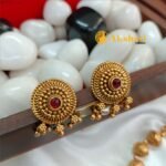 Floral Chakra and Amla Ball Mala Short Neck Set - Image 2