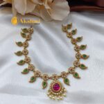 Kundan Mango Short Neckset - Image 2