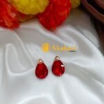 Rain Drop Crystal Fancy Earrings - Image 2