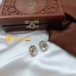 Oval Crystal Fancy Earrings - Image 4