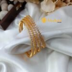 White Stone Bangles 4s