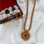 Lakshmi Peacock Long Neck Set