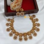 Peacock Floral Short Neck Set