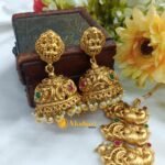 Antique Lakshmi & Peacock Short Neck set - Image 2
