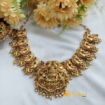 Antique Lakshmi & Peacock Short Neck set - Image 3