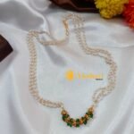 Pearls 3 Layer Mala with Amla Ball and Beads - Image 2