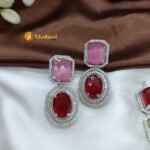 Italion Silver Stylish Stone Short Neck Set - Image 3