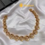 Antique White Stone Floral Short Neck Set - Image 3