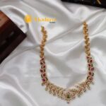 D Leaf Designer Short Necklace