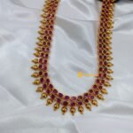 2 Line Kemp Kundan Long Neck Set - Image 2