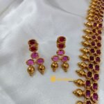 2 Line Kemp Kundan Long Neck Set - Image 3