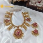 Lakshmi Peacock Short Neck Set