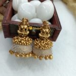 Antique Lakshmi Pearl Jhumka