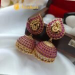 Antique Peacock Kemp Jhumkas - Image 2