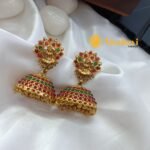 Floral Lakshmi Multi Colour Jhumka - Image 3