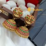 Floral Lakshmi Multi Colour Jhumka - Image 2