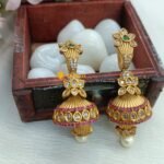 Floral Multi Hook Jhumkas - Image 3