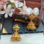Kemp Rectangle Shaped Jhumkas - Image 3