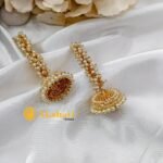 Pearl Line Hanging Jhumka - Image 3