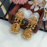 Antique Finish Lakshmi Jhumkas