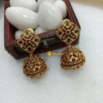 Antique Kemp Green Jhumka