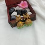 Peacock Beaded Jhumka