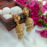 Mango Peacock 3 Layer Jhumkas - Image 3