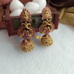 Antique Lakshmi Peacock Kemp Jhumkas