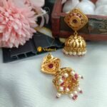 Antique Cubic Jhumkas - Image 3