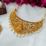 Glorious Lakshmi Peacock Choker Set - Image 3