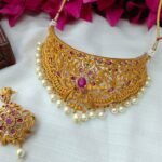 Beautiful Floral Choker Set - Image 2