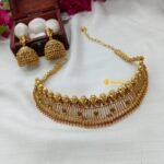Antique Aira Choker With Jhumkas