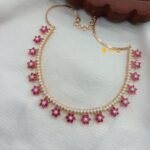 Gold Tone Star Short Neck Set - Image 2