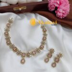 Cubic Floral Short Neck Set - Image 2